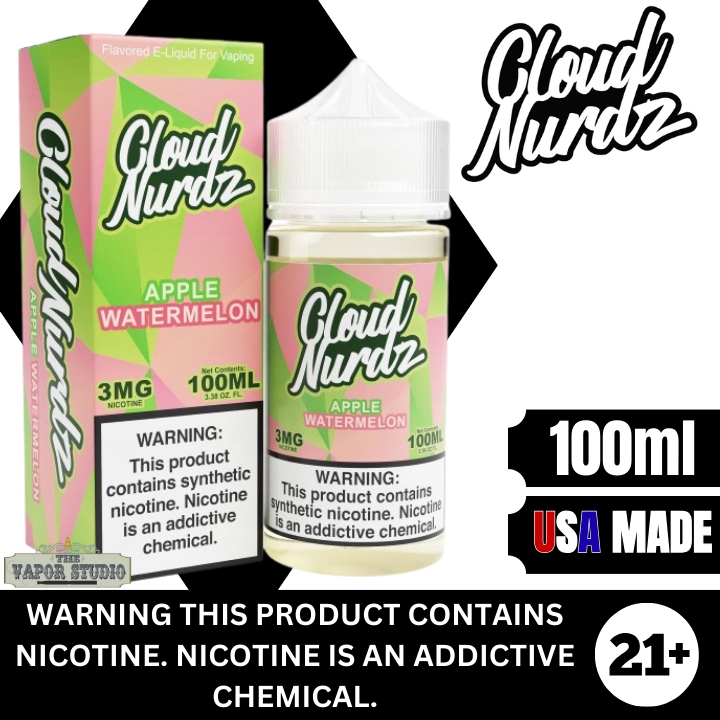 Watermelon Apple by Cloud Nurdz Premium E-Liquid 100ml