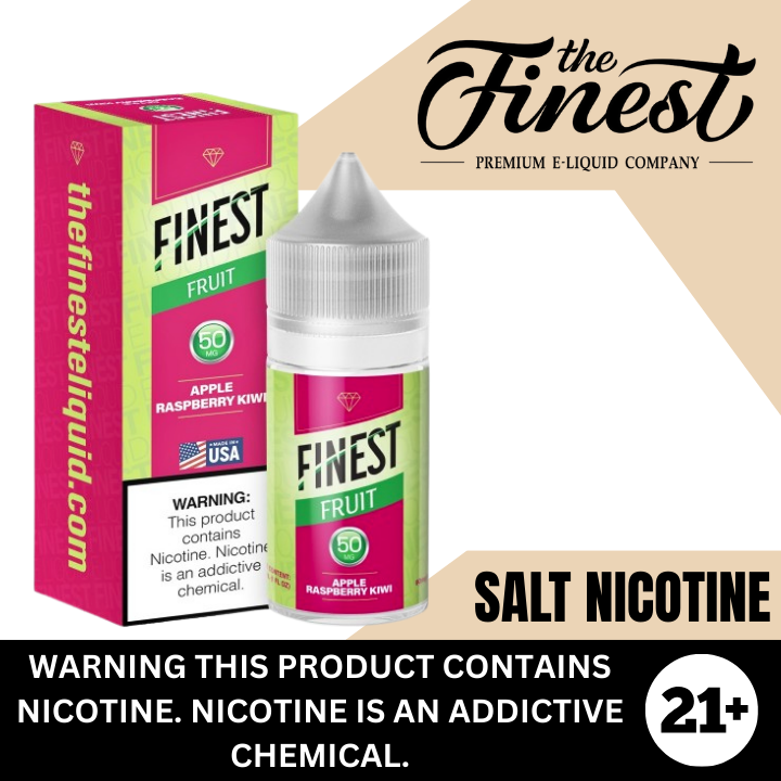 Apple Raspberry Kiwi by The Finest Premium Salt Nicotine E-Liquid 30ml