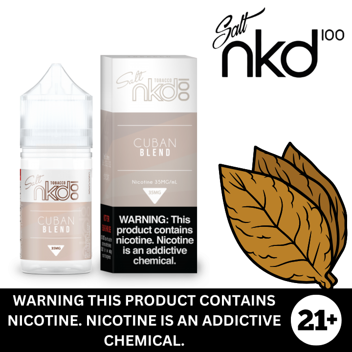 Cuban by Naked 100 Premium Salt Nicotine E-Liquid 30ml