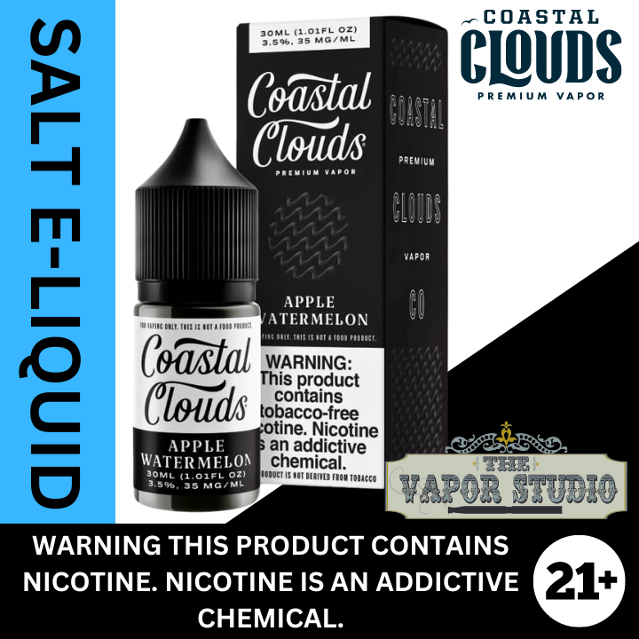 Apple Watermelon by Coastal Clouds - Salt Nicotine E-liquid 30ml
