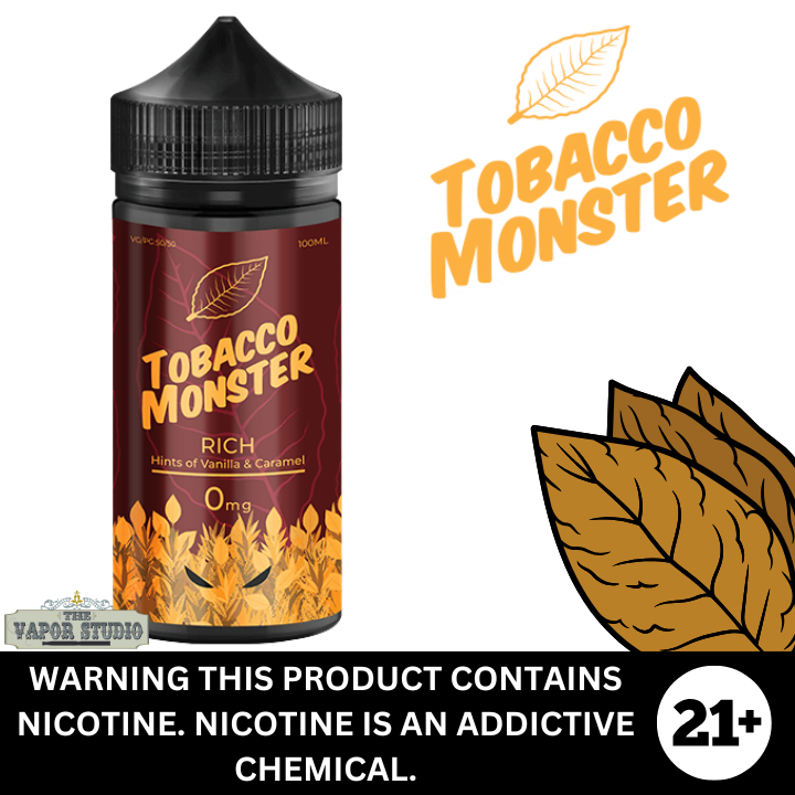 Rich Tobacco by Tobacco Monster Premium E-Liquid 100ml