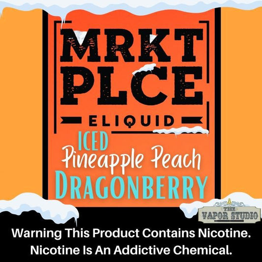 MRKT PLCE (Market Place) ICED Pineapple Peach Dragonberry E-Liquid 100ML