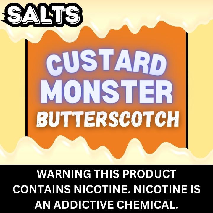 Butterscotch Custard by Monster Labs - Salt Nicotine E-liquid 30ml The Vapor Studio Austin Texas Butterscotch Custard by Monster Labs - Salt Nicotine E-liquid 30ml The Vapor Studio Austin Texas