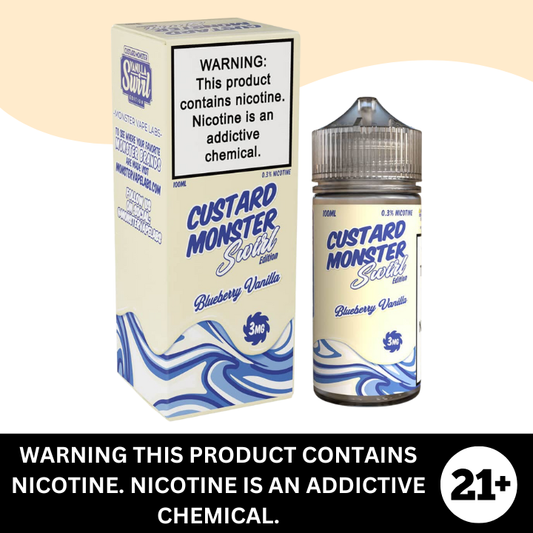 Blueberry Vanilla Swirl Custard by Monster Labs - Premium E-Liquid 100ml