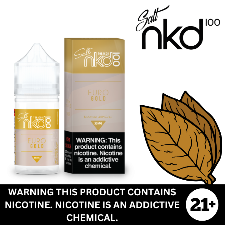 Euro Gold by Naked 100 Premium Salt Nicotine E-Liquid 30ml