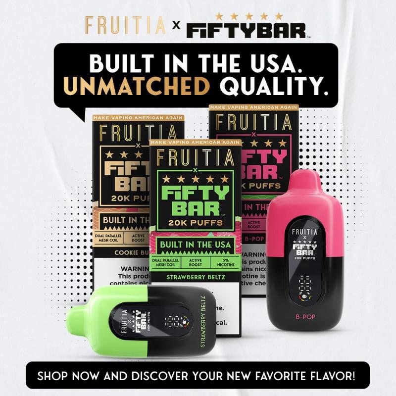 Fifty Bar 20K Puff Disposable Vape 5% Nicotine