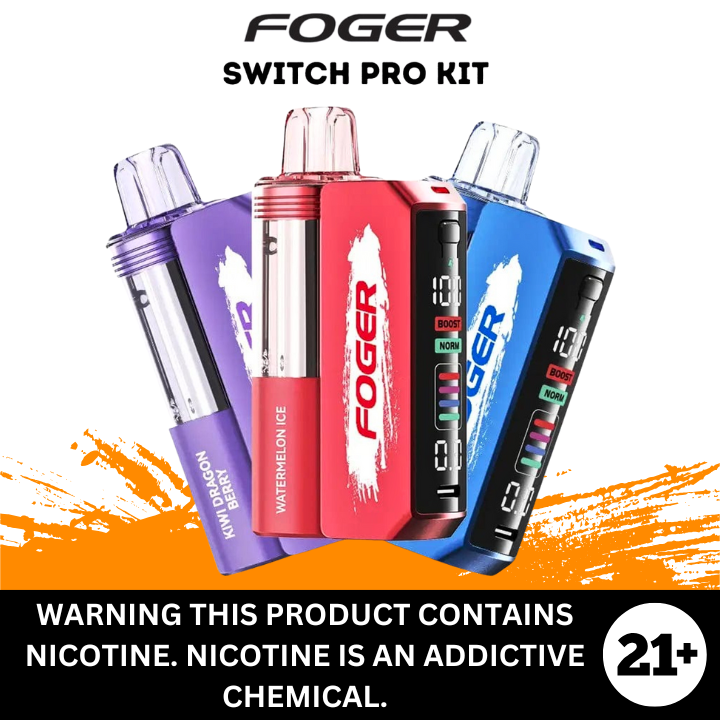 Foger Switch Pro Starter Kit 30k Puff 19ml 5% Salt Nicotine