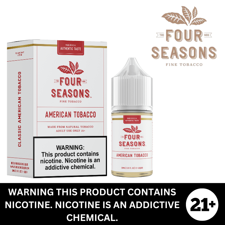 American Tobacco by Four Seasons Premium Salt E-Liquid 30ml
