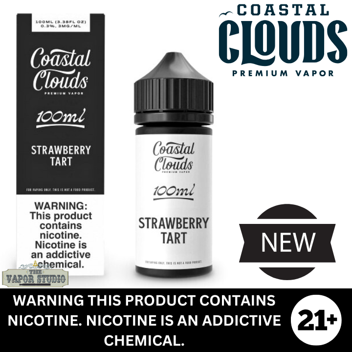 Coastal Clouds Strawberry Tart Premium E-Liquid 100ml