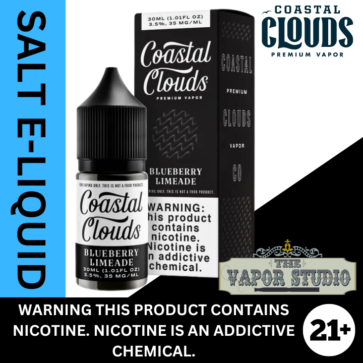 E-Liquid Saltwater BLUEBERRY LIMEADE BY COASTAL CLOUDS SALT 30ML - E-Liquids, Vapes & Pod Kits | Disposable Vapes & Nicotine Salts Australia Vape Juice E-Liquid Saltwater BLUEBERRY LIMEADE BY COASTAL CLOUDS SALT 30ML - E-Liquids, Vapes & Pod Kits | Disposable Vapes & Nicotine Salts Australia Vape Juice