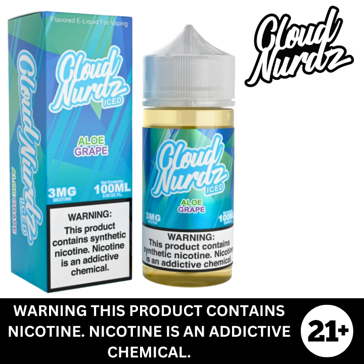 Aloe Grape ICED by Cloud Nurdz Salt Nicotine E-Liquid 100ml