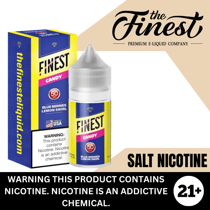 Blueberries Lemon Swirl by The Finest Premium Salt Nicotine E-Liquid 30ml