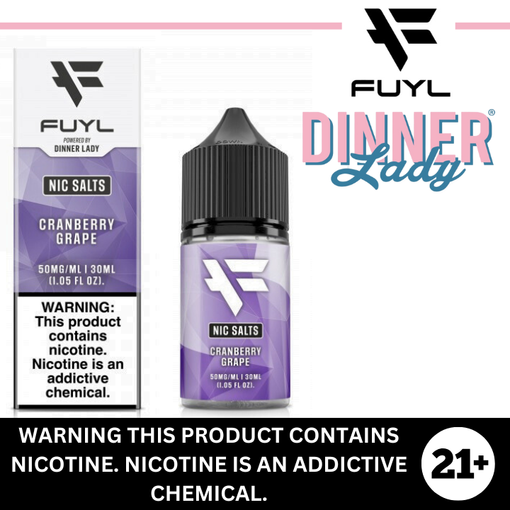 Cranberry Grape ICE by FUYL & Dinner Lady Premium Salt Nicotine 30ml