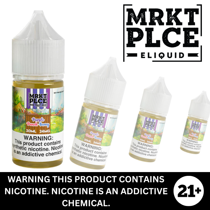 Purple Punch Berry by MRKT PLCE Premium Salt Nicotine E-Liquid 30ml