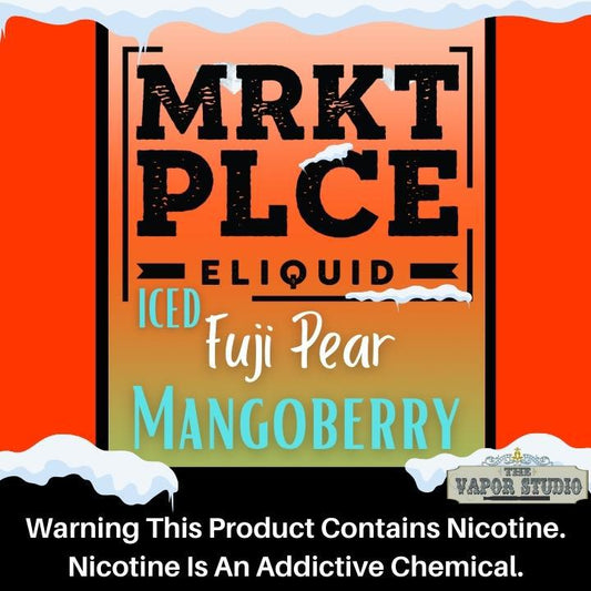 MRKT PLCE (Market Place) ICED Fuji Pear Mangoberry Premium E-Liquid 100ML