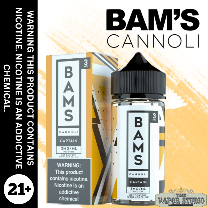 BAMS CANNOLI Captain Cannoli Premium E-Liquid 100ML