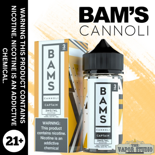BAMS CANNOLI Captain Cannoli Premium E-Liquid 100ML