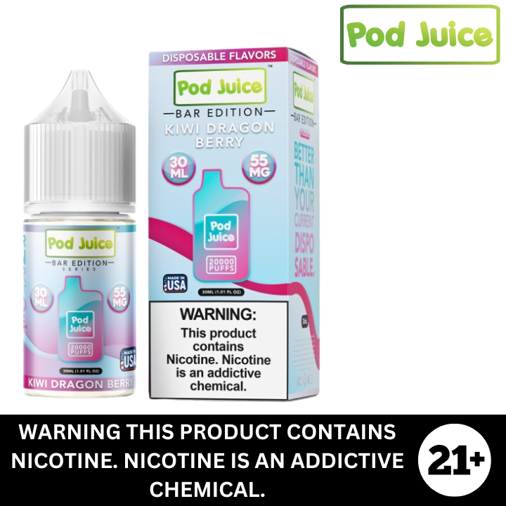 Kiwi Dragon Berry by Pod Juice Salt Nicotine E-Liquid 30ml