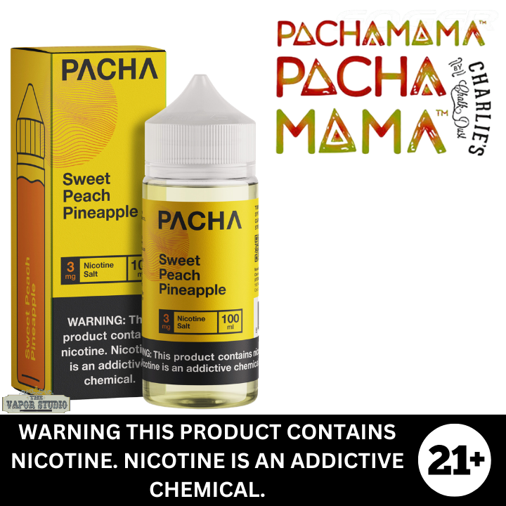 NEW* Sweet Peach Pineapple by Pacha Premium E-Liquid 100ml