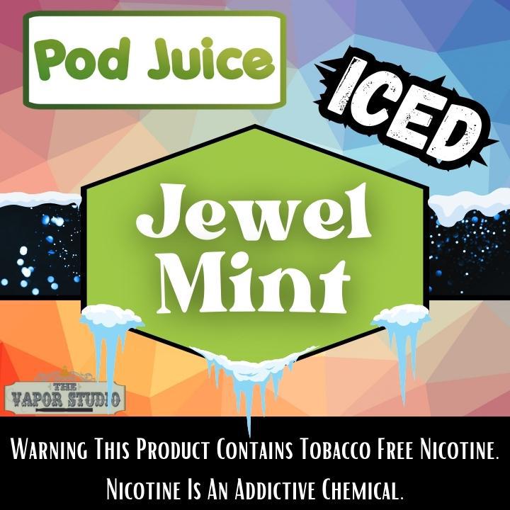 Jewel Mint by POD JUICE - E-Liquid 100ml The Vapor Studio Austin Texas Jewel Mint by POD JUICE - E-Liquid 100ml The Vapor Studio Austin Texas