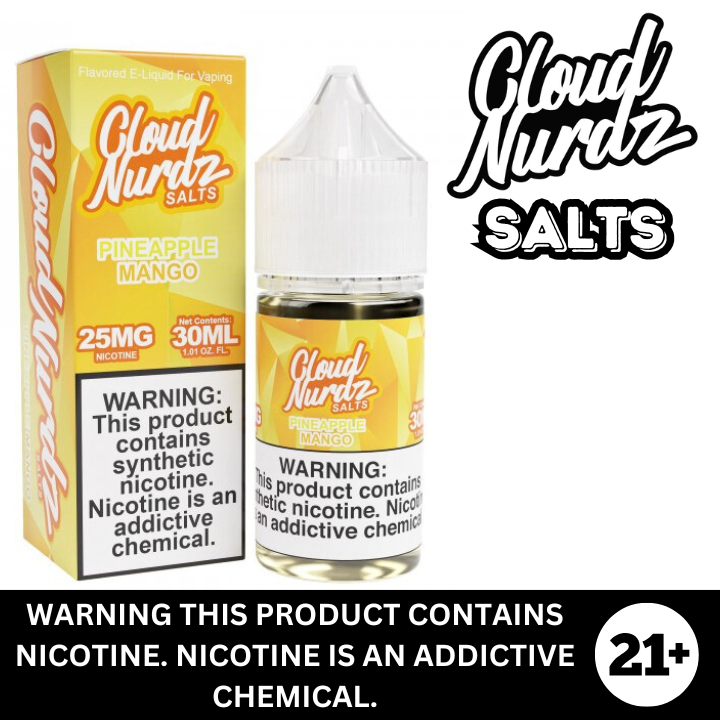 Pineapple Mango by Cloud Nurdz Salt Nicotine E-Liquid 30ml