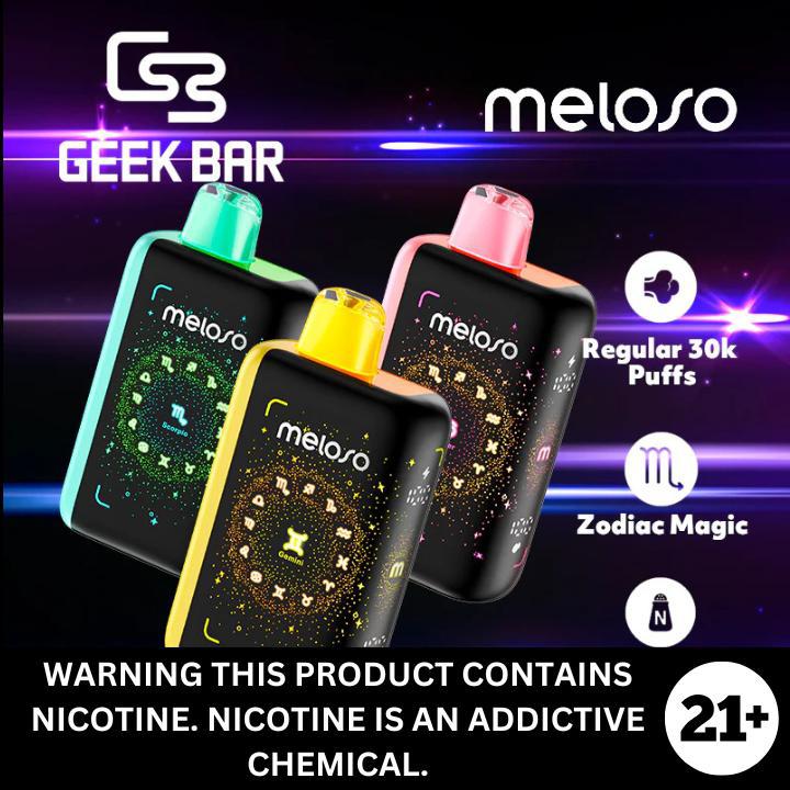 NEW** Geek Bar Meloso 30k Puff 5% Disposable Vape