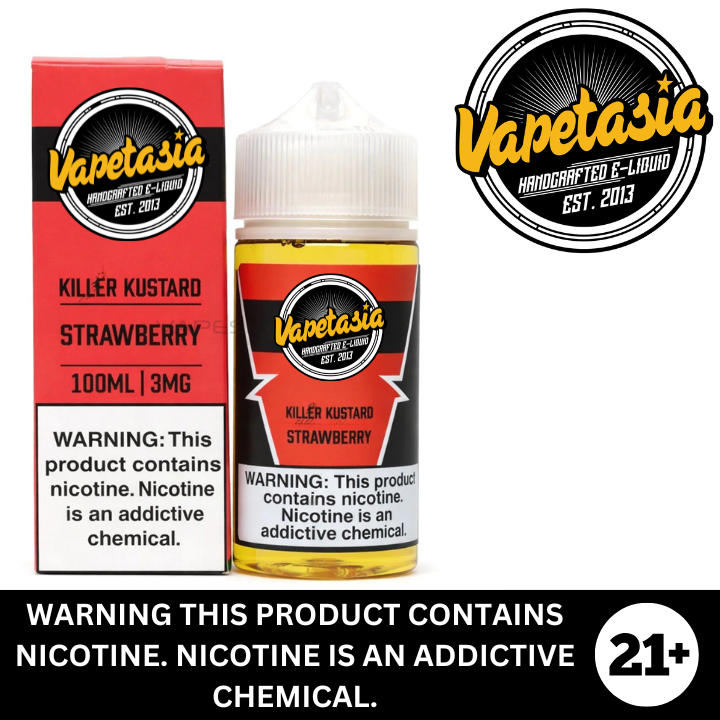 Strawberry Killer Kustard by Vapetasia Premium E-Liquid 100ml