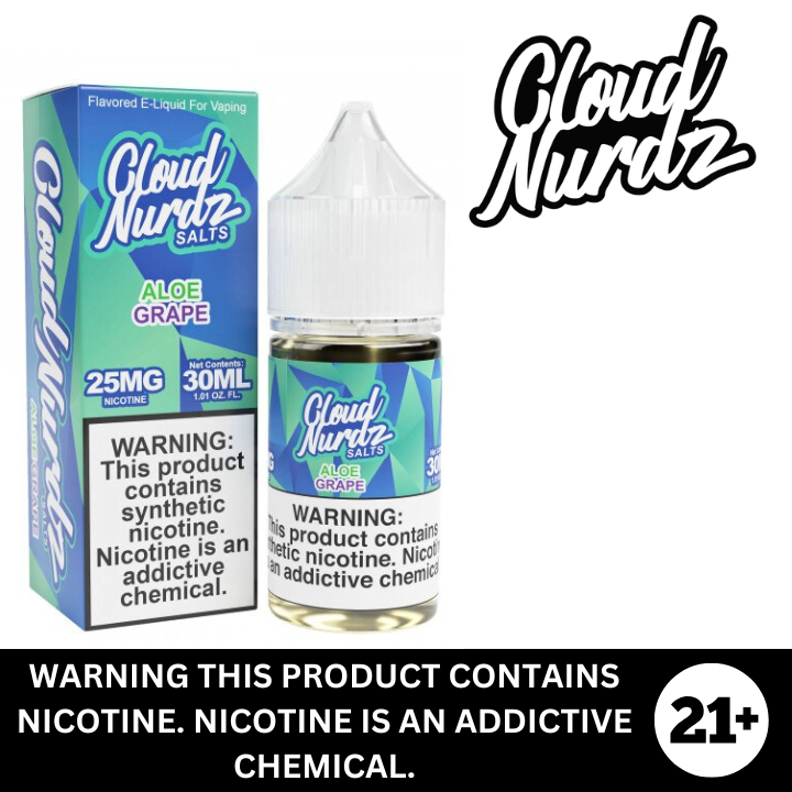 Aloe Grape by Cloud Nurdz Salt Nicotine E-Liquid 30ml