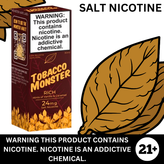 Tobacco Monster Rich by Monster Labs - Salt Nicotine E-liquid 30ml