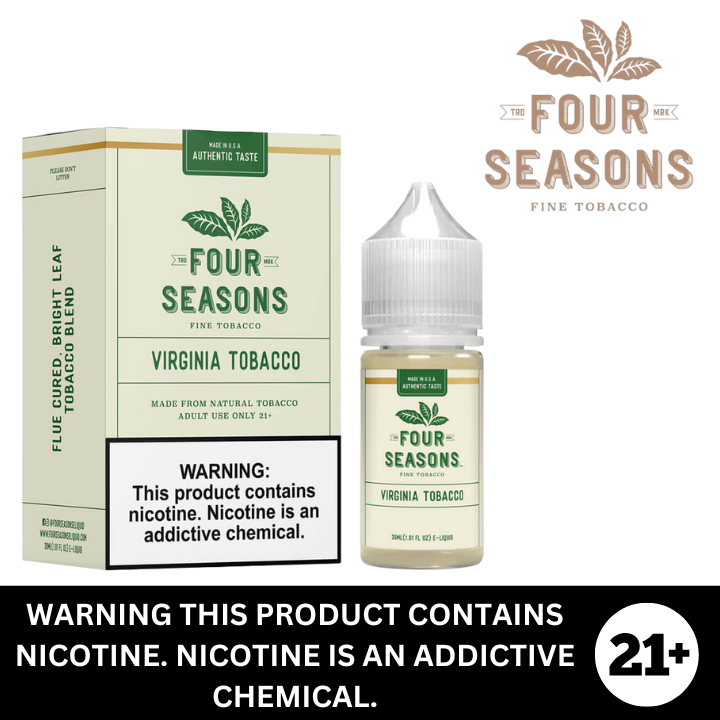 Virginia Tobacco by Four Seasons Premium Salt E-Liquid 30ml