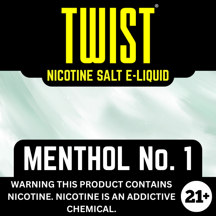 Menthol NO.1 by Twist - Salt Nicotine E-Liquid 30ml The Vapor Studio Austin Texas Menthol NO.1 by Twist - Salt Nicotine E-Liquid 30ml The Vapor Studio Austin Texas