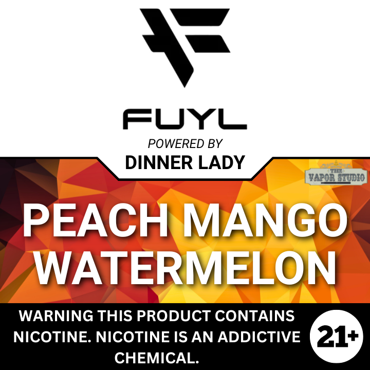 FUYL x Dinner Lady Peach Mango Watermelon Premium E-Liquid 100ML