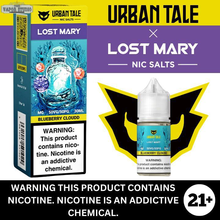 Blueberry Cloudd by Urban Tale X Lost Mary - Salt Nicotine E-liquid 30ml
