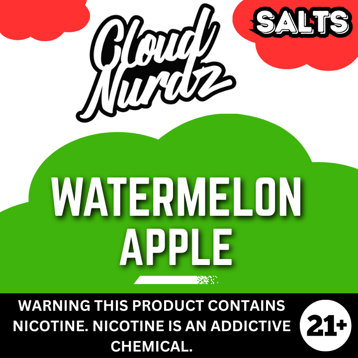 Watermelon Apple by Cloud Nurdz - Salt Nicotine E-Liquid 30ml