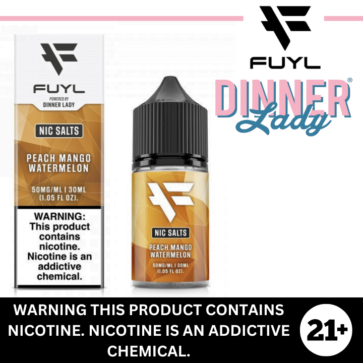 Peach Mango Watermelon ICE by FUYL Premium Salt Nicotine 30ml