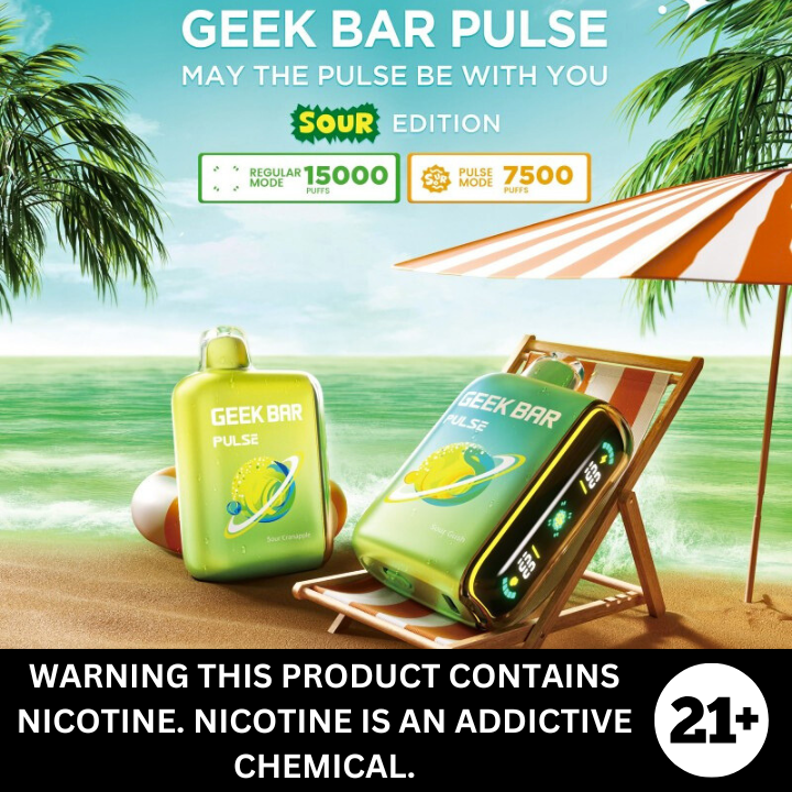 Geek Bar Pulse 15K Puff Disposable Vape 5% Salt Nicotine