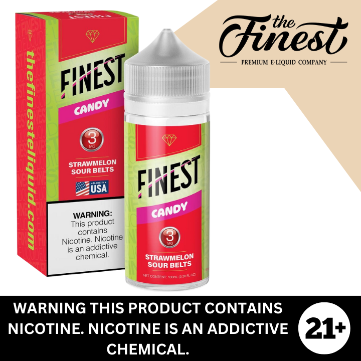 Strawberry Sour Belts by The Finest Premium E-Liquid 100ml