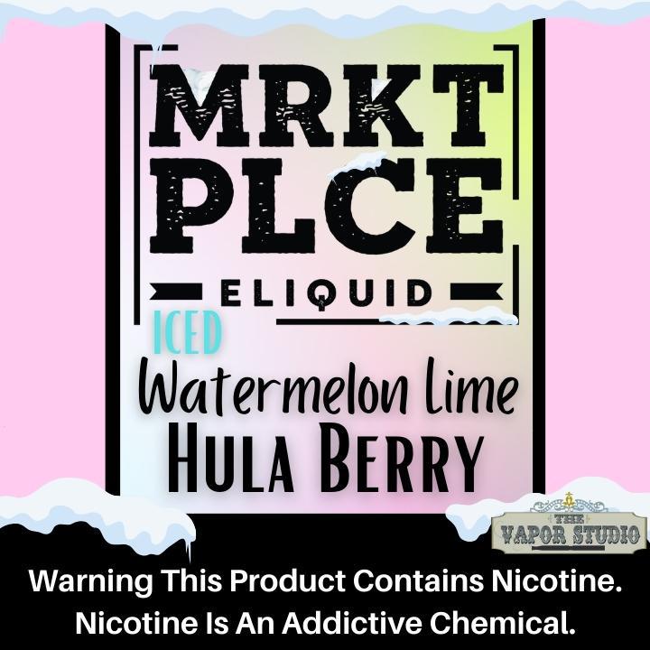 MRKT PLCE (Market Place) ICED Watermelon Hulaberry Lime E-Liquid 100ML