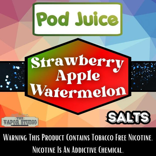 Strawberry Apple Watermelon by POD JUICE - Salt Nicotine E-Liquid 30ml