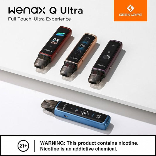 Geek Vape Wenax Q Ultra Touchscreen 30w Adjustable Vape Kit