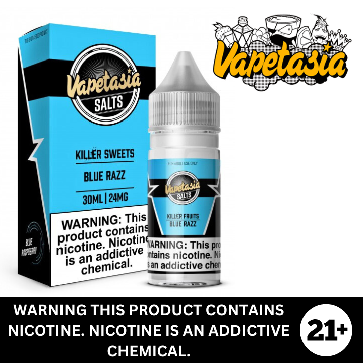 Blue Razz by Vapetasia Premium Salt Nicotine E-Liquid 30ml