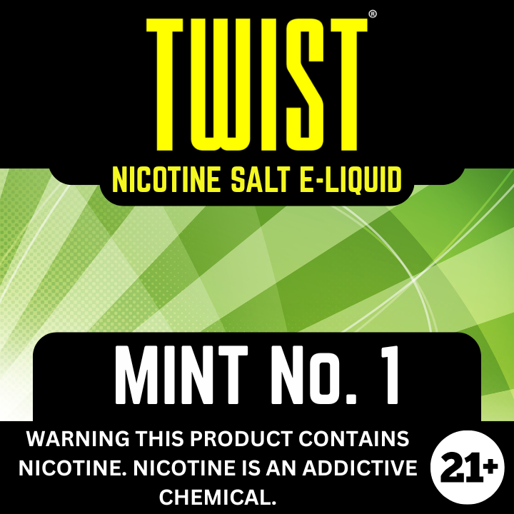 Peppermint Mint NO.1 by Twist - Salt Nicotine 30ml The Vapor Studio Austin Texas Peppermint Mint NO.1 by Twist - Salt Nicotine 30ml The Vapor Studio Austin Texas