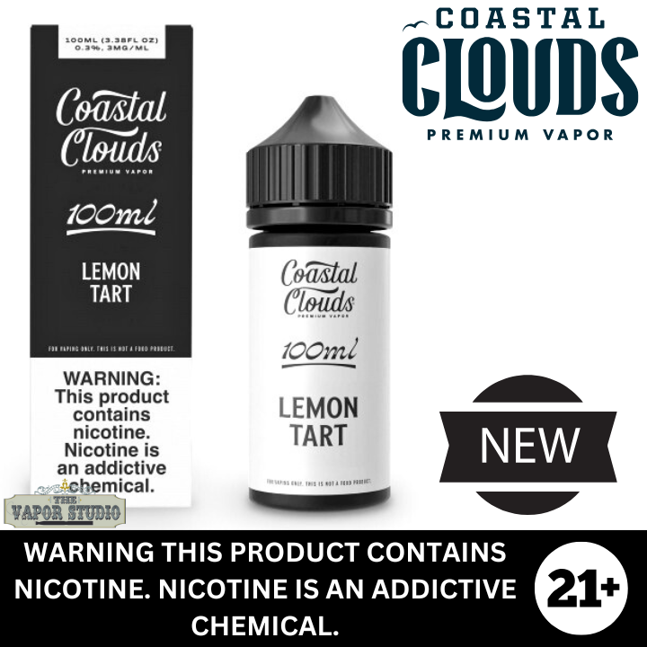 Coastal Clouds Lemon Tart Premium E-Liquid 100ml The Vapor Studio Austin Texas Coastal Clouds Lemon Tart Premium E-Liquid 100ml The Vapor Studio Austin Texas