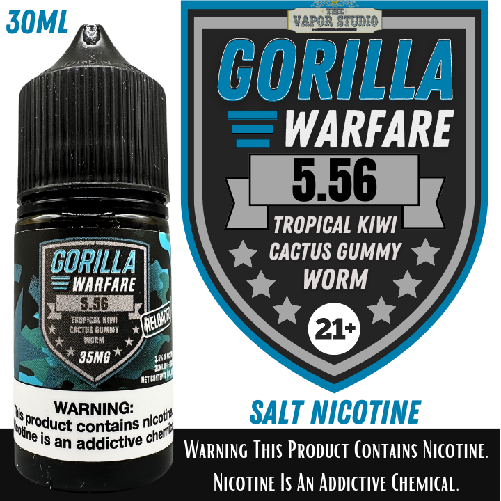 Gorilla Warfare 5.56 Reloaded Salt Nicotine 30ml