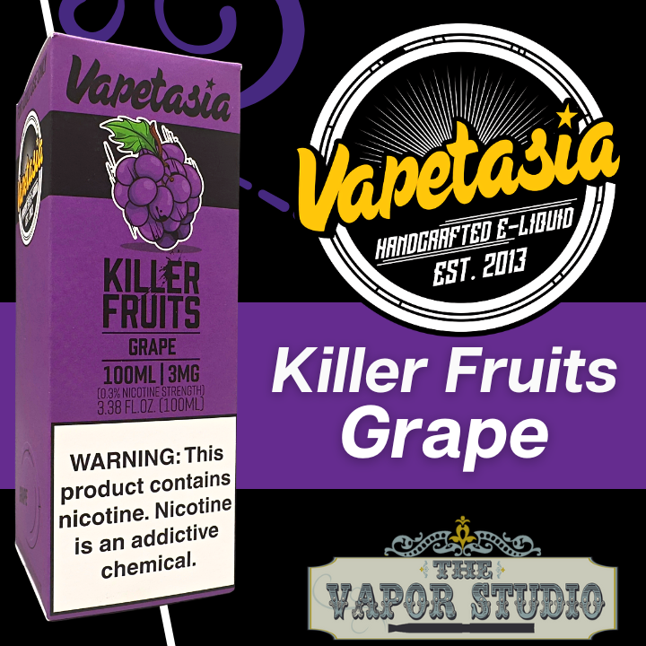 Killer Fruits by Vapetasia E-liquids - Grape 30ml Salt Nicotine