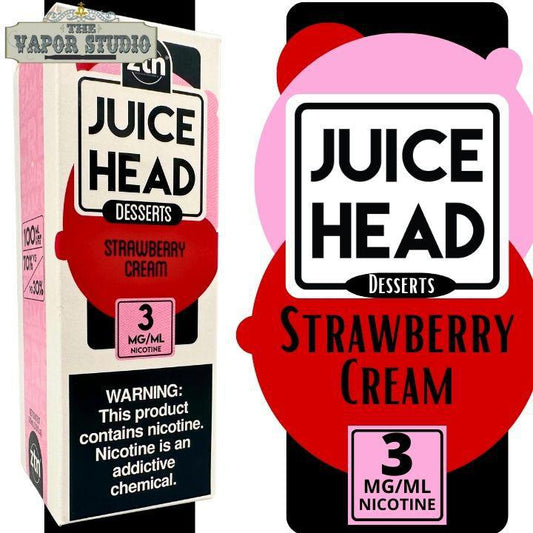 Juice Head  E-Liquid Strawberry Cream 100ML
