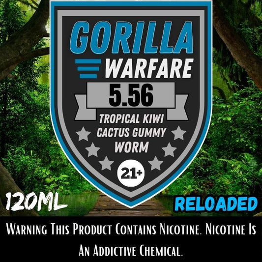 Gorilla Warfare E-Liquid | 5.56 Reloaded 120ml