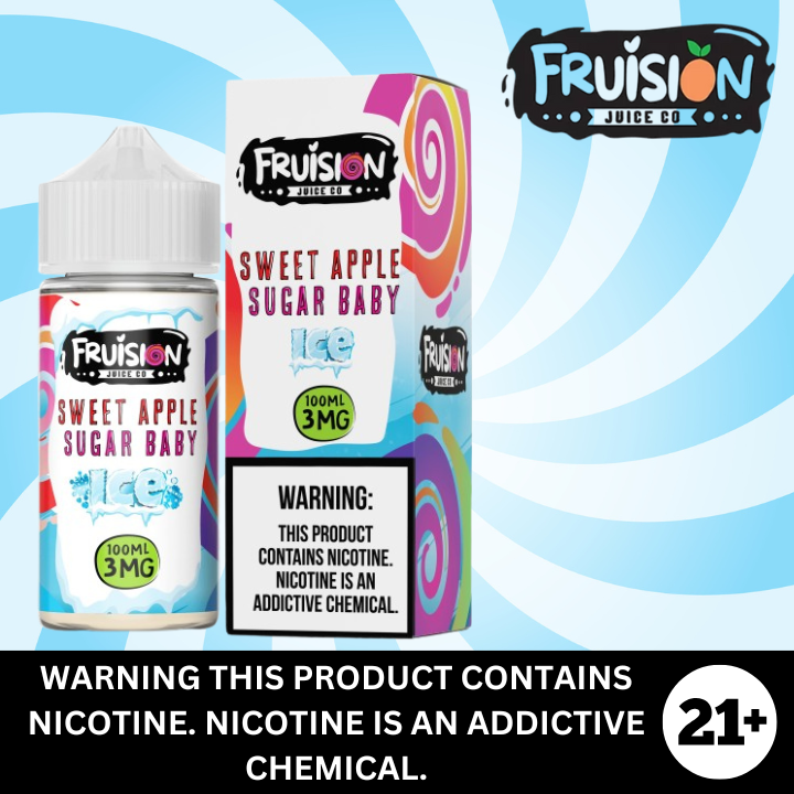 Sweet Apple Sugar Baby ICED by Fruision Juice Co Premium E-liquid 100ml