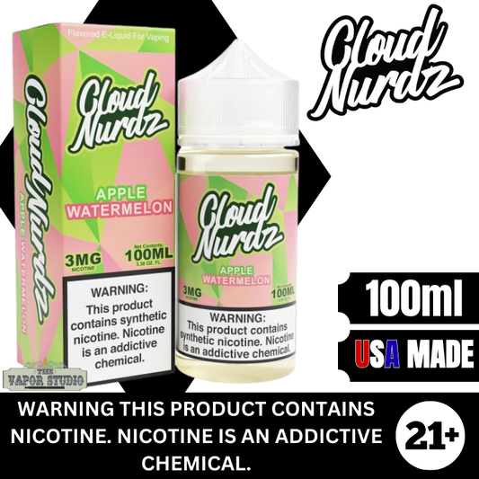 Watermelon Apple by Cloud Nurdz Premium E-Liquid 100ml