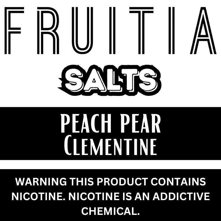 Fruitia E-Liquid Peach Pear Clementine 30ml Salt Nicotine